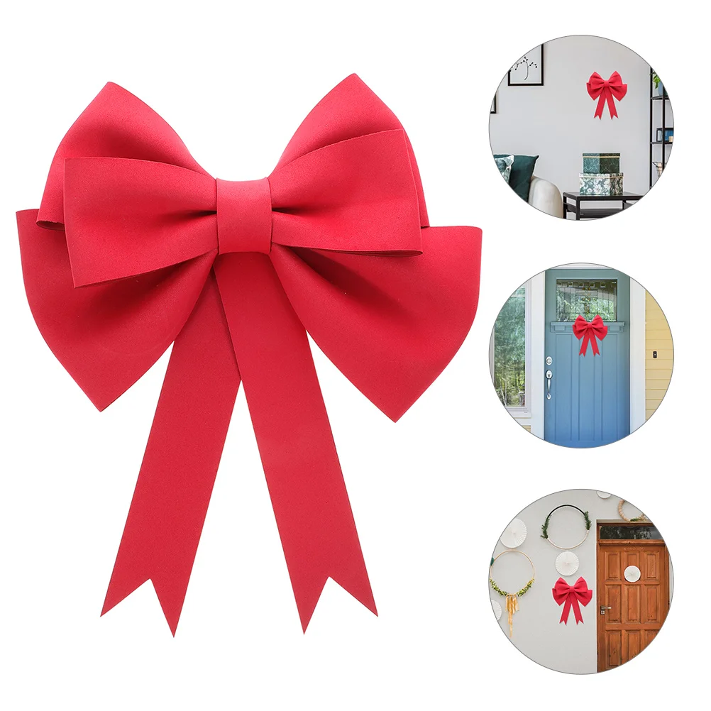 

Bow Red Tie Large Decor Party Knot Ornament Wreath Room Wedding Chair