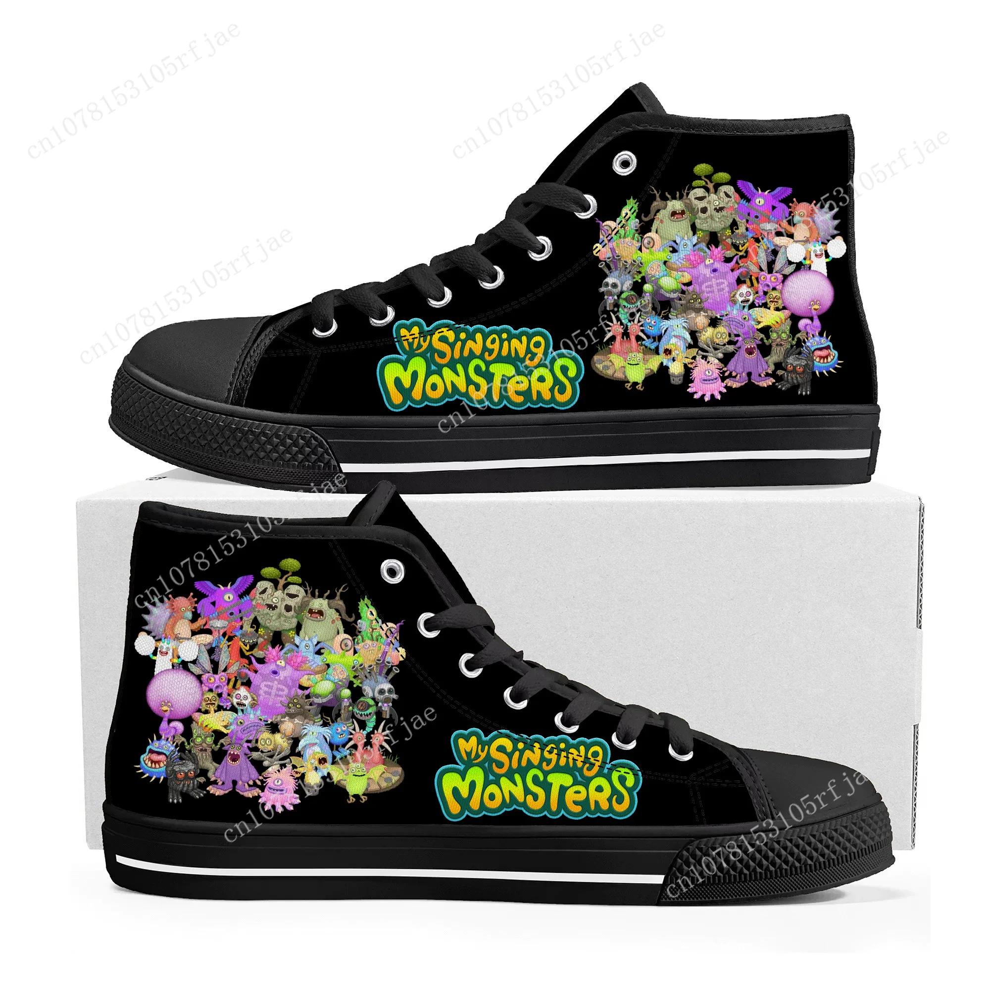 Кроссовки с высоким верхом My Sing Monsters Мультяшные игры для мужчин и женщин