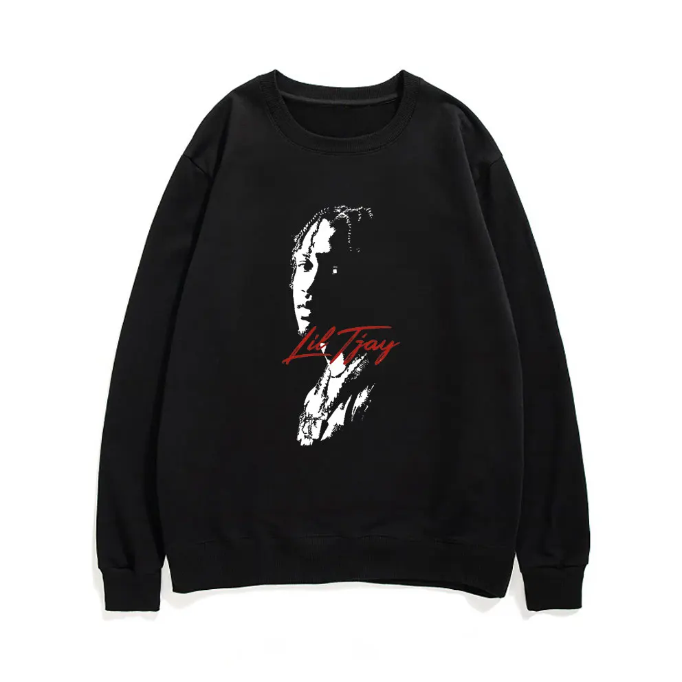 

Свитшот мужской/женский с графическим принтом, Модный повседневный черный пуловер в стиле хип-хоп, Свободный свитшот в стиле рэпера Лил тдж...
