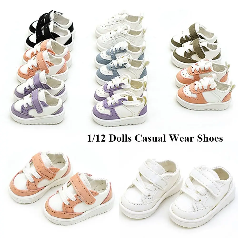 

5 Styles New For 1/12 Dolls DIY 20cm Doll Shoes Clothes Accessories Casual Wear Shoes Fashion Sneakers