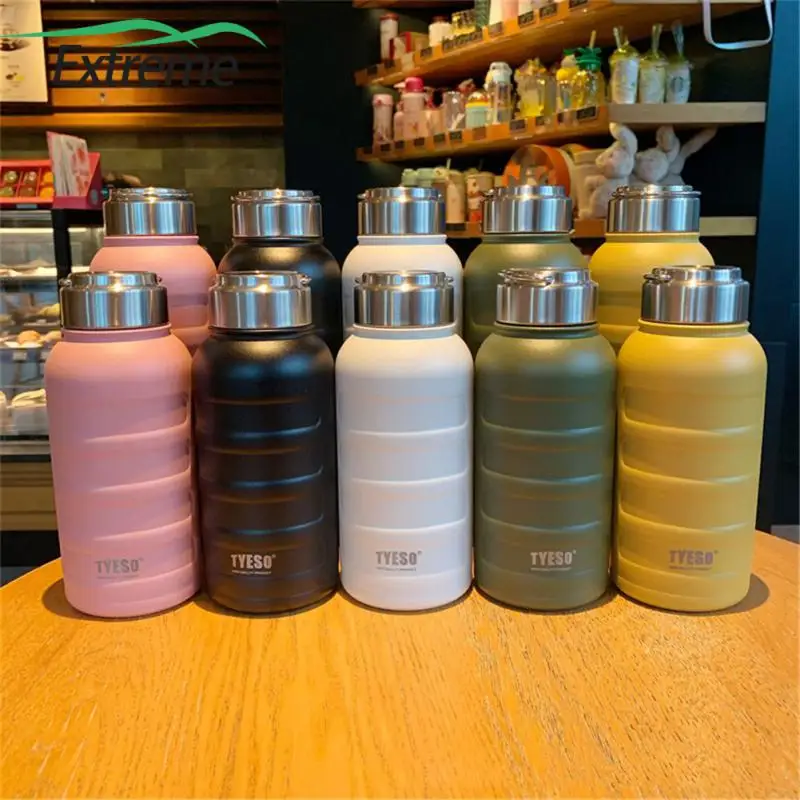 

Прямые чашки большой емкости без бисфенола А, Модные вакуумные бутылки для мужчин и женщин, чашка для воды, чайник, портативная нержавеющая сталь 304