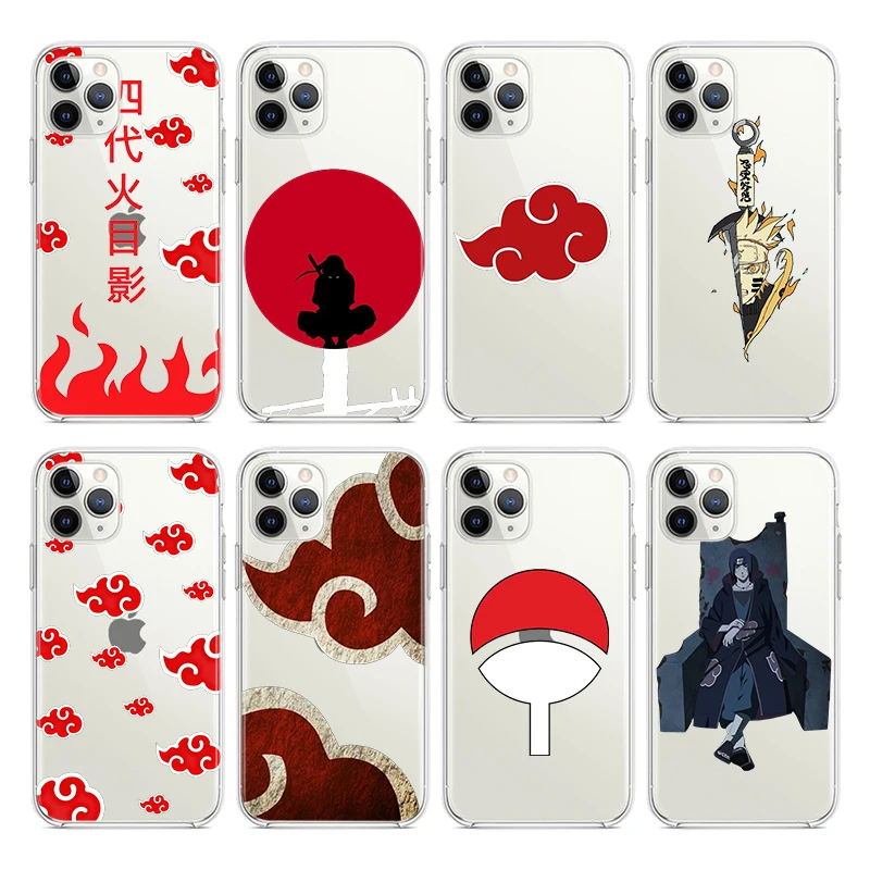 

Japanese Anime Naruto For Apple iPhone 13 12 11 Pro Max mini XS XR X 8 7 6S 6 5 Plus Transparent Soft Phone Case Cover