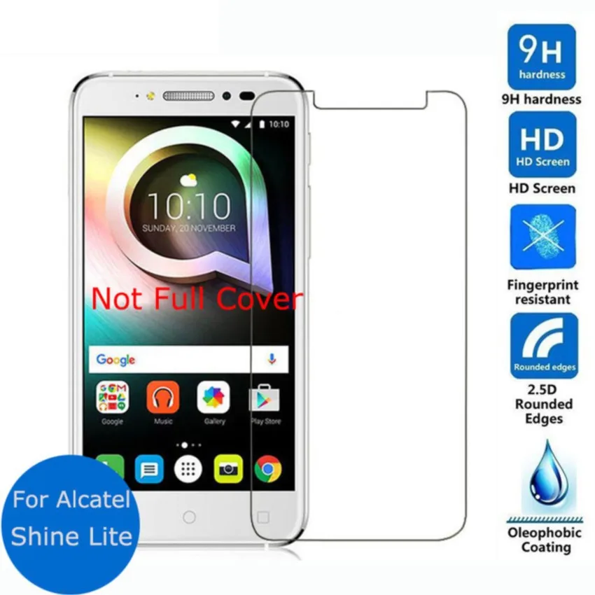 Для alcatel shine lite закаленное стекло для 5080x 2 5d защитная пленка экрана стеклянная
