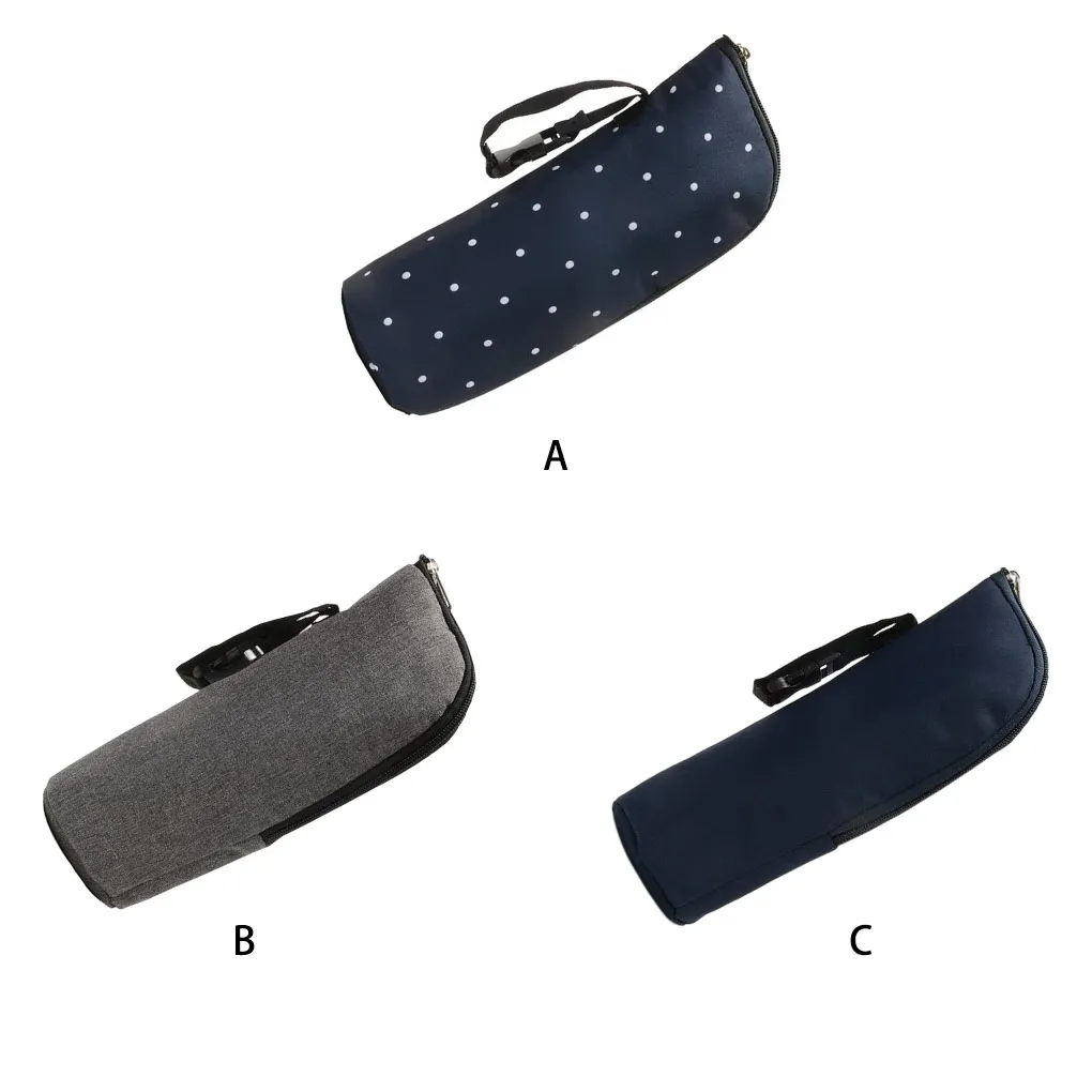 

Oxford Cloth Mini Milk Bottle Bag Portable Aluminum Foil Insulated Drink Beverage Coffee Bottles Pouch Zipper Closure