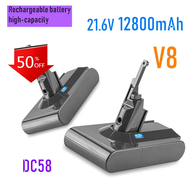 

Dyson V8 21,6 V 12800mAh Ersatz Batterie für Dyson V8 Absolute Kabel-Freies Vakuum Handheld Staubsauger Dyson v8 Batterie