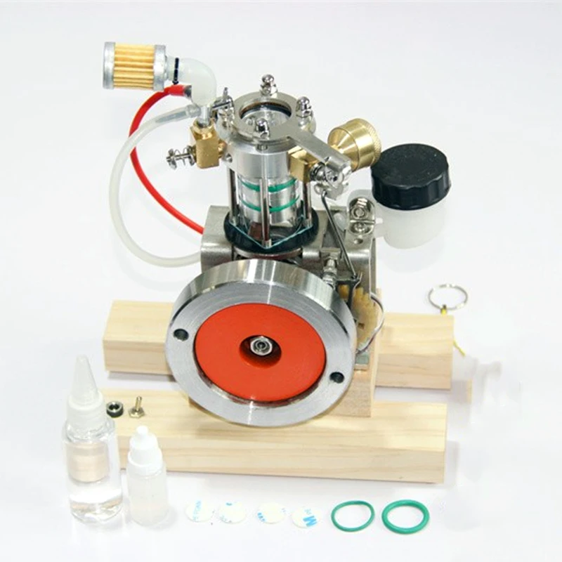 

Спиртовой мини-двигатель внутреннего сгорания с полной перспективой, модель двигателя, генератор двигателя, модель лодки «сделай сам»