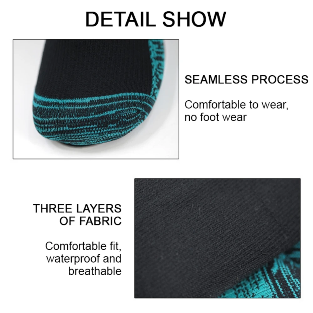 Outdoor Waterproof Breathable Long Socks Professional Hiking Wading Camping Winter Skiing Sock Insulation Warm Waterproof Socks