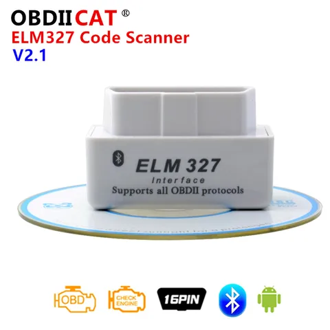 Супер Мини ELM327 V2.1 Bluetooth OBD2 для Android сканер Код считыватель инструмент автомобиля диагностические инструменты для протоколов OBDII