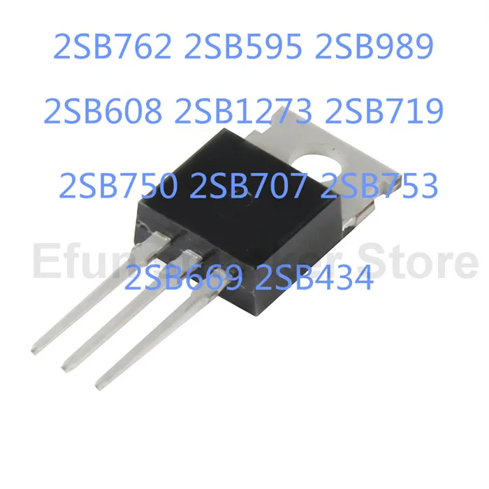 10 Uds 2SB762 2SB595 2SB989 2SB608 2SB1273 2SB719 2SB750 2SB707 2SB753 2SB669 2SB434 a-220 |