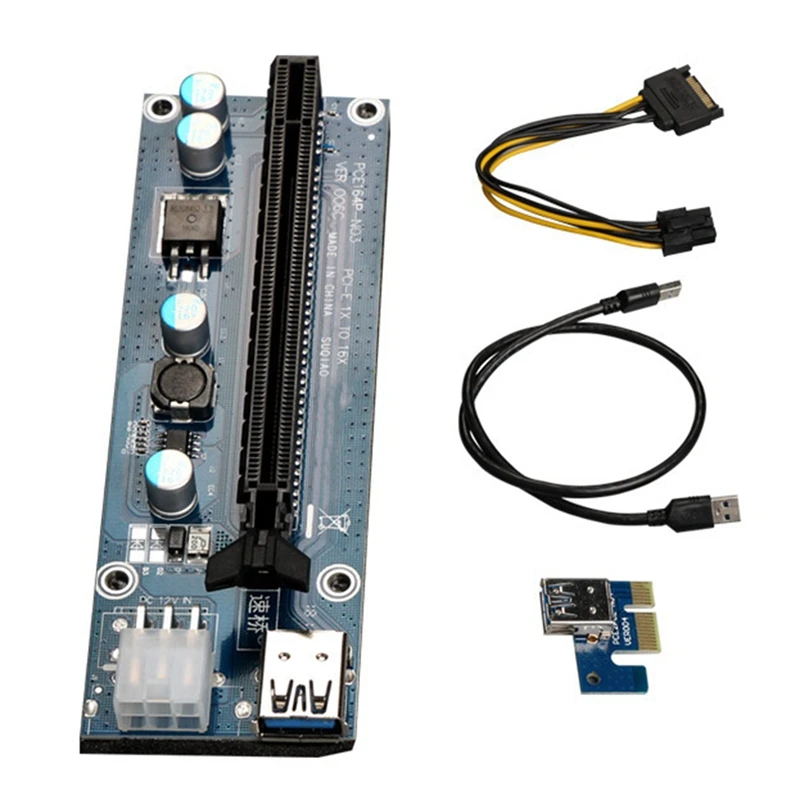 

PCIE 1X to PCIE X16 Expansion Card Riser Card USB3.0 Graphics Card Dedicated PCIE Extension Cable Adapter Card