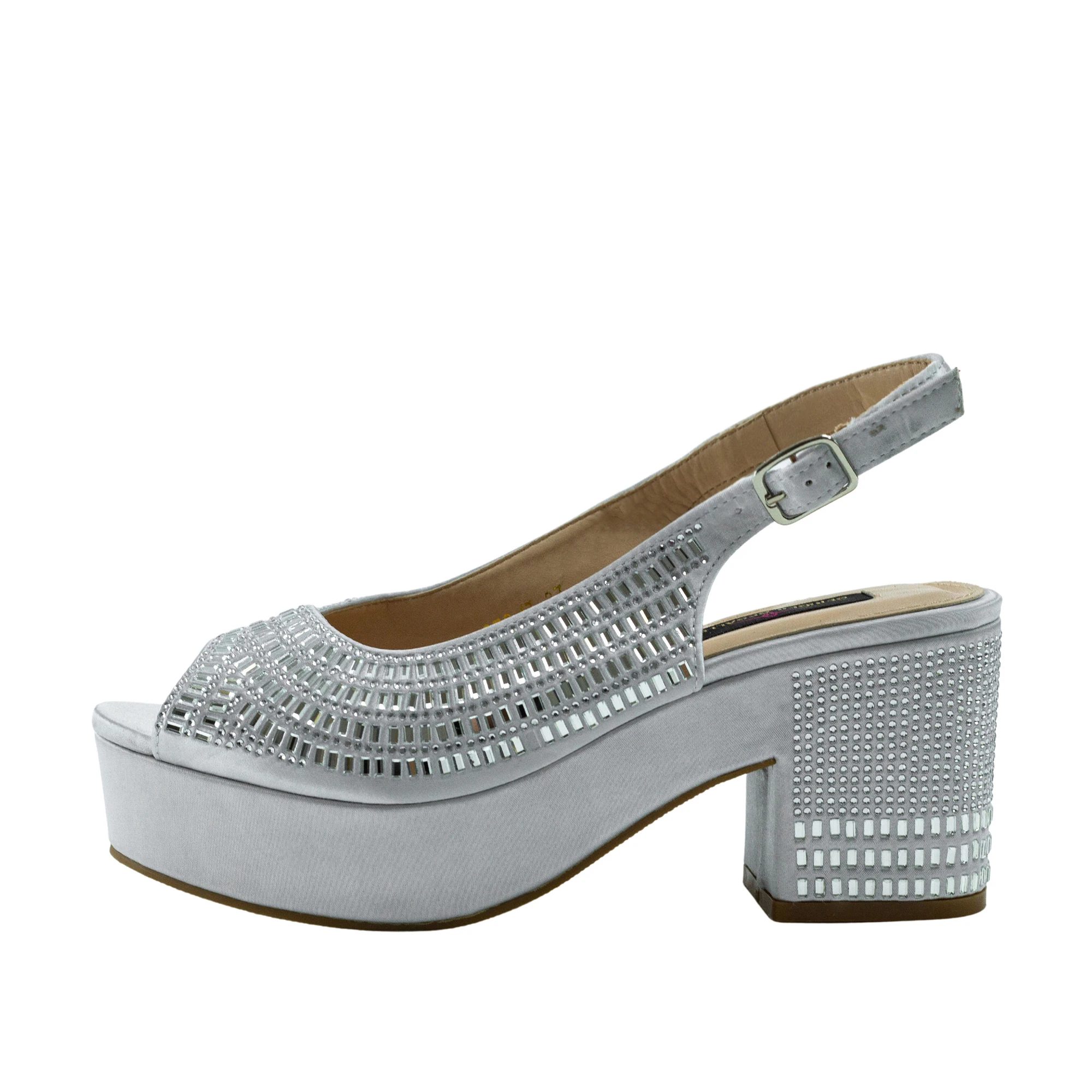 Top Designer Sandals Chunky Shoe Platform Shoes Wedding Dress Pumps Nigerian Square Heeled Pumps Sandals Lady Party High Heels