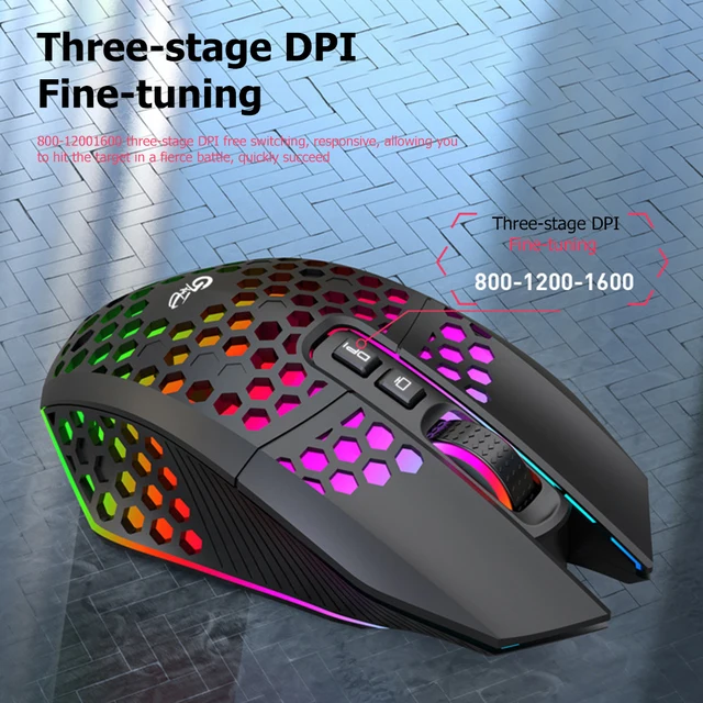 Wireless Gaming Mouse 3 Gears X801 8 Buttons 1600 DPI Adjustable Computer Mice for Household Computer Accessory 6