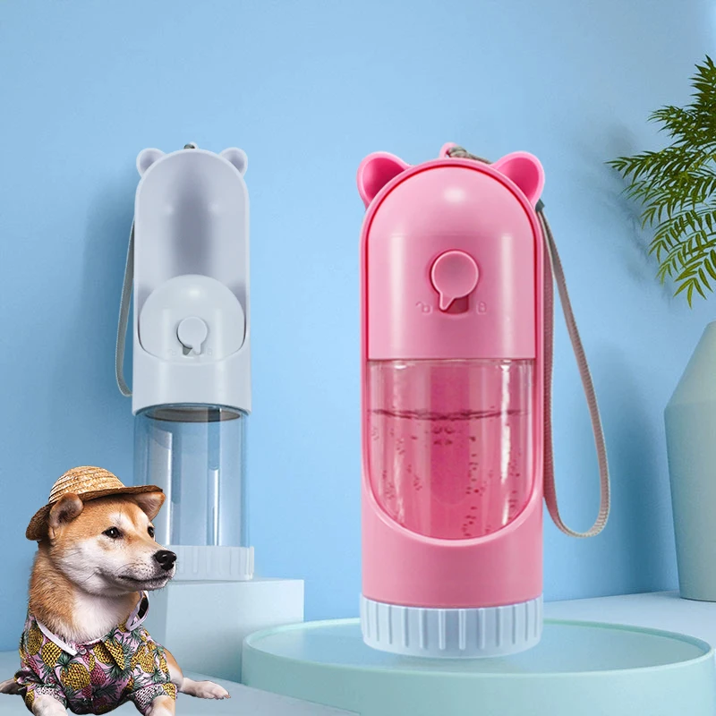 

220ml Portable Bring on Walks Travel Multi-color Water Dispenser Collapsible Leak Proof Pet Water Drinker Feeder for Pets