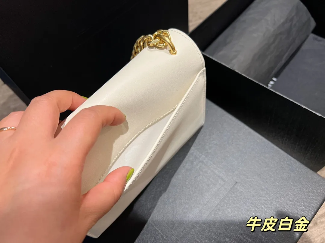 Sunset bag 2022 high value fashion leather bag women's chain Single Shoulder Messenger fashion versatile small square bag