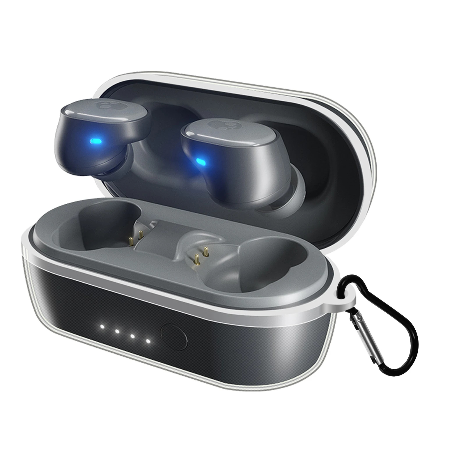 

TPU Anti-fall Earphone Cover Case ForSkullcandy Sesh Earbuds Protective Case Headset Protector Shell With Hook ForSkullcandy