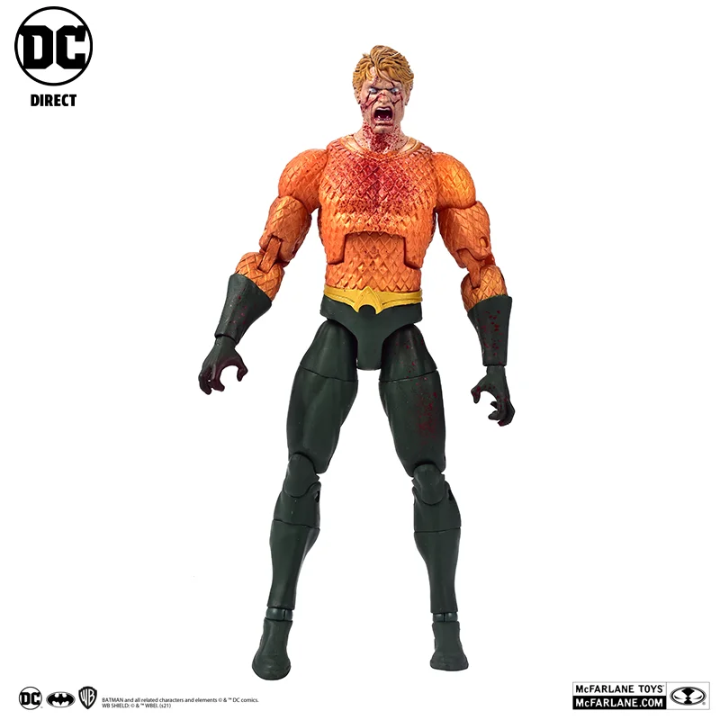 [Зрительный] МакФарлейн Прямая DC кукла-фигурка из комиксов зомби Аквамен модель