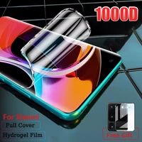 1000d full cover hydrogel film for xiaomi mi 11 note 10 lite 9 8 10t 9t pro ultra screen protector mi 11i a3 2 lite 5g not glass
