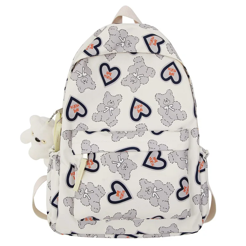 

Cartoon Cute Girls School Bags for Teenagers Middle Student Backpack Women Nylon Bookbag Korean Bagpack