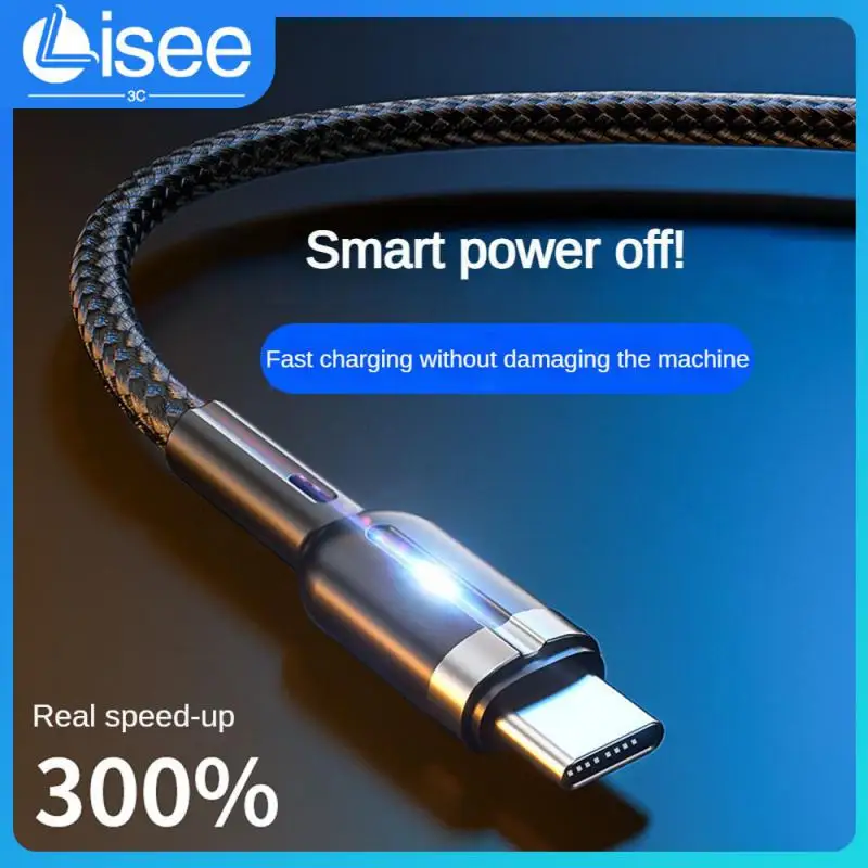 

Intelligent Power Off Cable Magnetic Usb Type C Fast Charging With Breathing Light Micro Usb Cable Usb Braided Rope