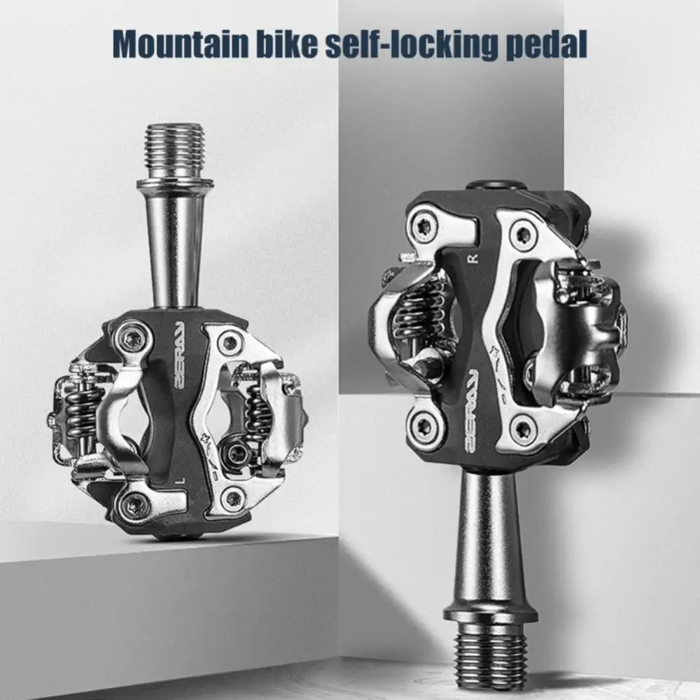 

ZERAY Newest Self-Locking SPD Clipless Pedal Aluminum Alloy MTB Bike Pedals Mountain Bicycle Clipless DU Bearing Footrest Parts