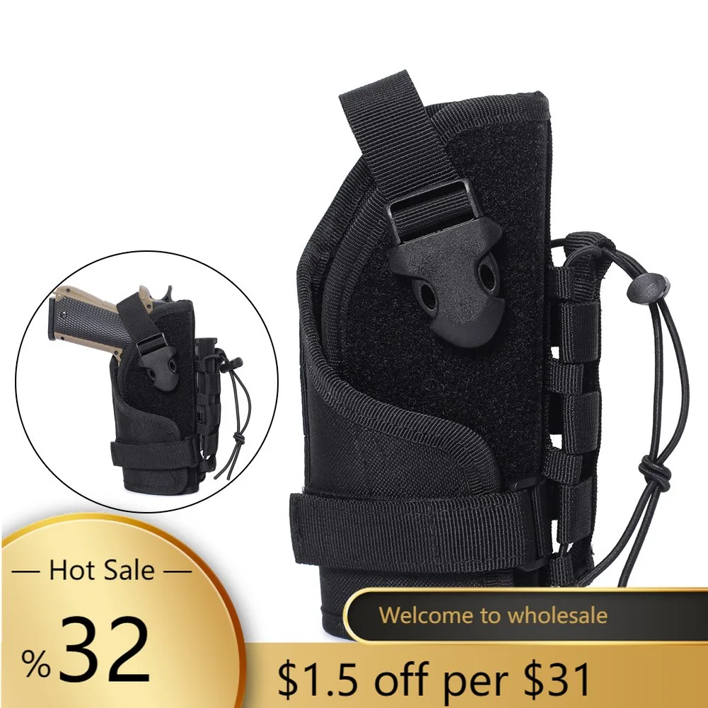 

Universal Outdoor Taille Riem Holster Magazine Rechterhand Fit Meest Modellen 1000D Nylon Pouch Hunting Gun Accessoires