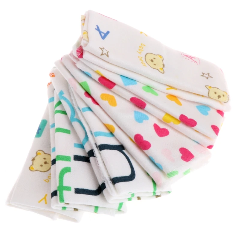 

Square Cotton Towel For Baby Face Washcloth Baby Handkerchief Saliva Towel