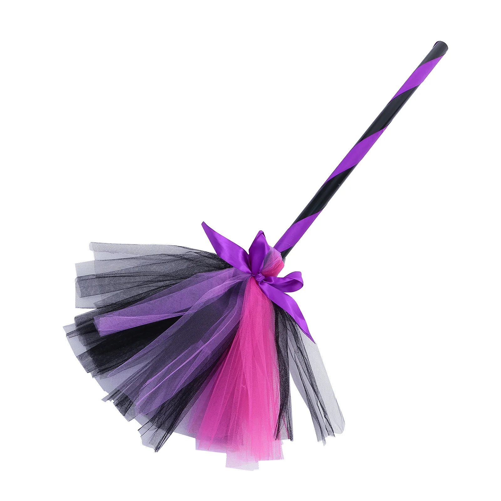 

Broomwitch Broomstick Kids Witches Propparty Cosplay Besom Stick Costume Props Flyingsupplies Gauze Decoration Wizard
