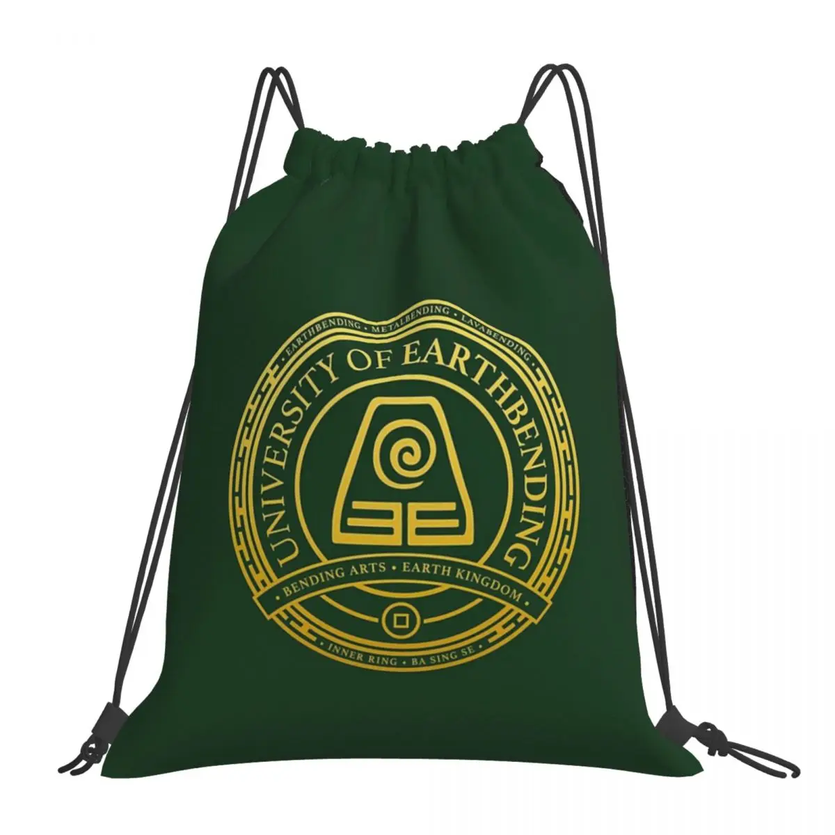 

ATLA University Of Earthbending Avatar Inspired Backpack Portable Drawstring Bags Drawstring Bundle Pocket Sports Bag Man Woman