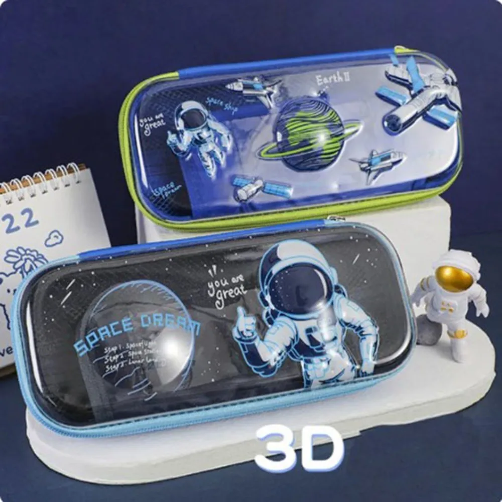 

Transparent 3D Space Pencil Case Large Capacity Waterproof and Anti Fouling Estuche Escolar Cute Pencil Box Eva