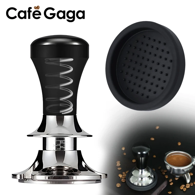 Темпер Для Кофе CafeGaGa Из Нержавеющей Стали С Постоянным Давлением 51 Мм 53 58