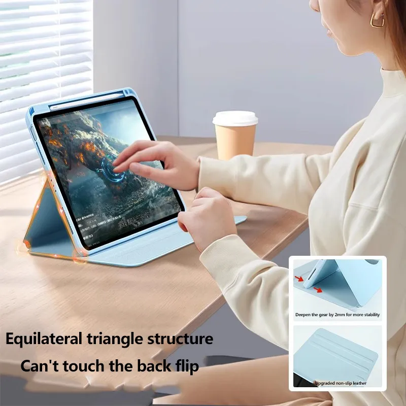 Кожаный чехол для Huawei MatePad Pro 12.2 2024 12 X Air SE 11 5 S 10 4 PaperMatte Rotation Acrylic Stand Cover