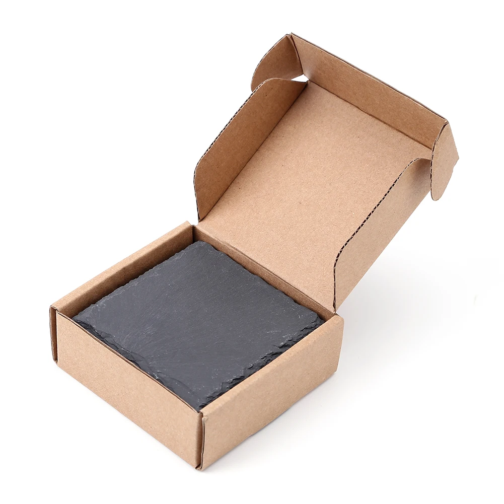 Каменные подставки под кружки 4 штуки