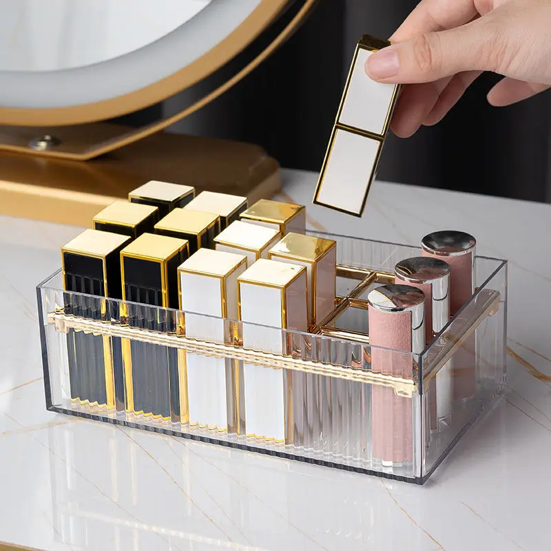 

18 Grids Lipstick Storage Box Makeup Organizer Storage Box Lipstick Nail Polish Display Stand Holder Cosmetic Lipstick Organizer