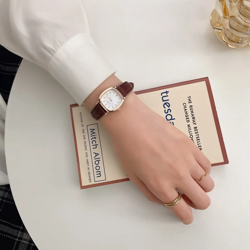 5PCS Set Watch For Women Luxury Leather Analog Ladies Quartz Wrist Watch Fashion Bracelet Watch Set Female Relogio Feminino
