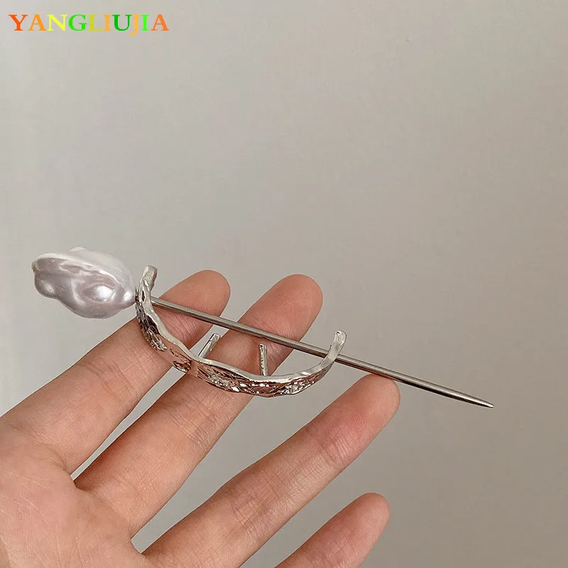 

YANGLIUJIA Metal Pearl Hairpin European And American Style Personality, Fashion Hair Accessories Ms Travel Wedding Accessories