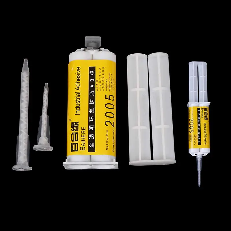 

5 Seconds Glass Fiber Ceramic Hard Plastic Epoxy Resin Adhesive Super AB Glue