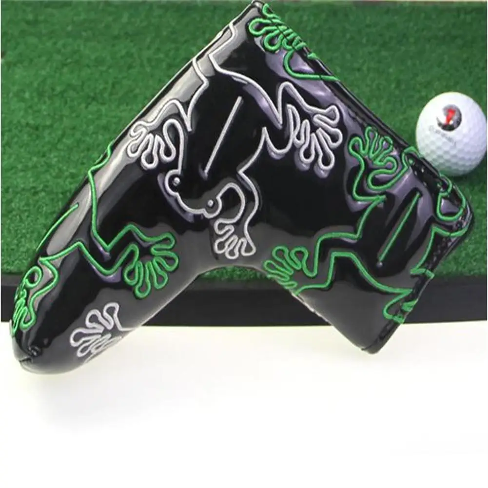 

1 pcs Waterproof Dustproof Golf Head Covers Club Putter Covers Fashionable Unique Embroidery Frog Pattern Soft Headcovers