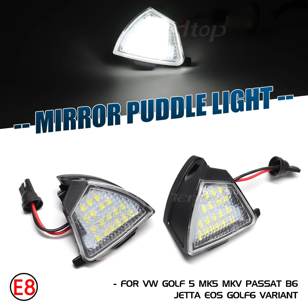 Светодиодсветильник подсветка для зеркала лужайки Volkswagen Golf 5 Sharan Eos R32 Rabbit GTI MKV