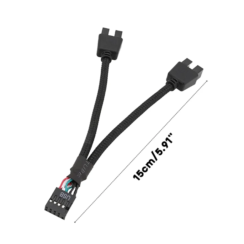 2 шт. USB-удлинительный кабель для материнской платы компьютера 9-контактный 1