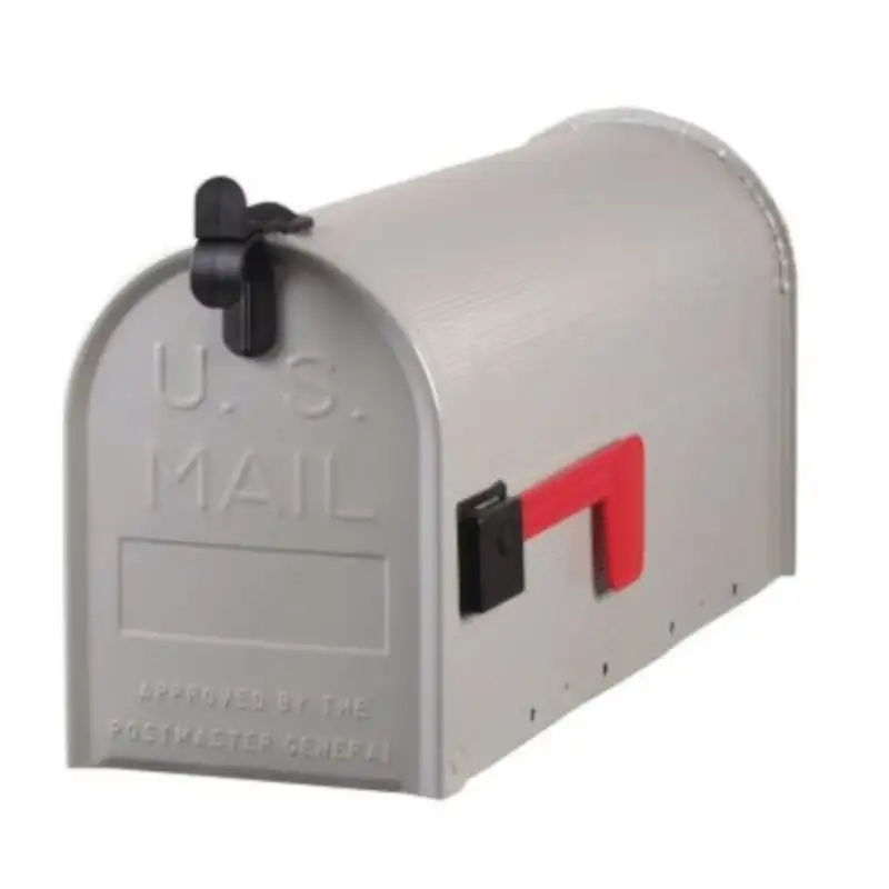 

Серый почтовый ящик 9-1/2 дюймов с ребристой оцинкованной стальной стойкой H x 6-3/4 дюймов Ширина x 20-1/4 дюйма L
