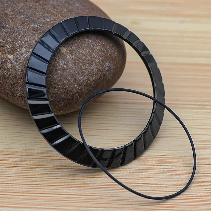 41mm*32mm Wavy Watch Case Steel Ring Plating Seiko Watch Bezel Fits Seiko SKX007 SKX009 SKX011 SRPD Arc Fashion Bezel Polished