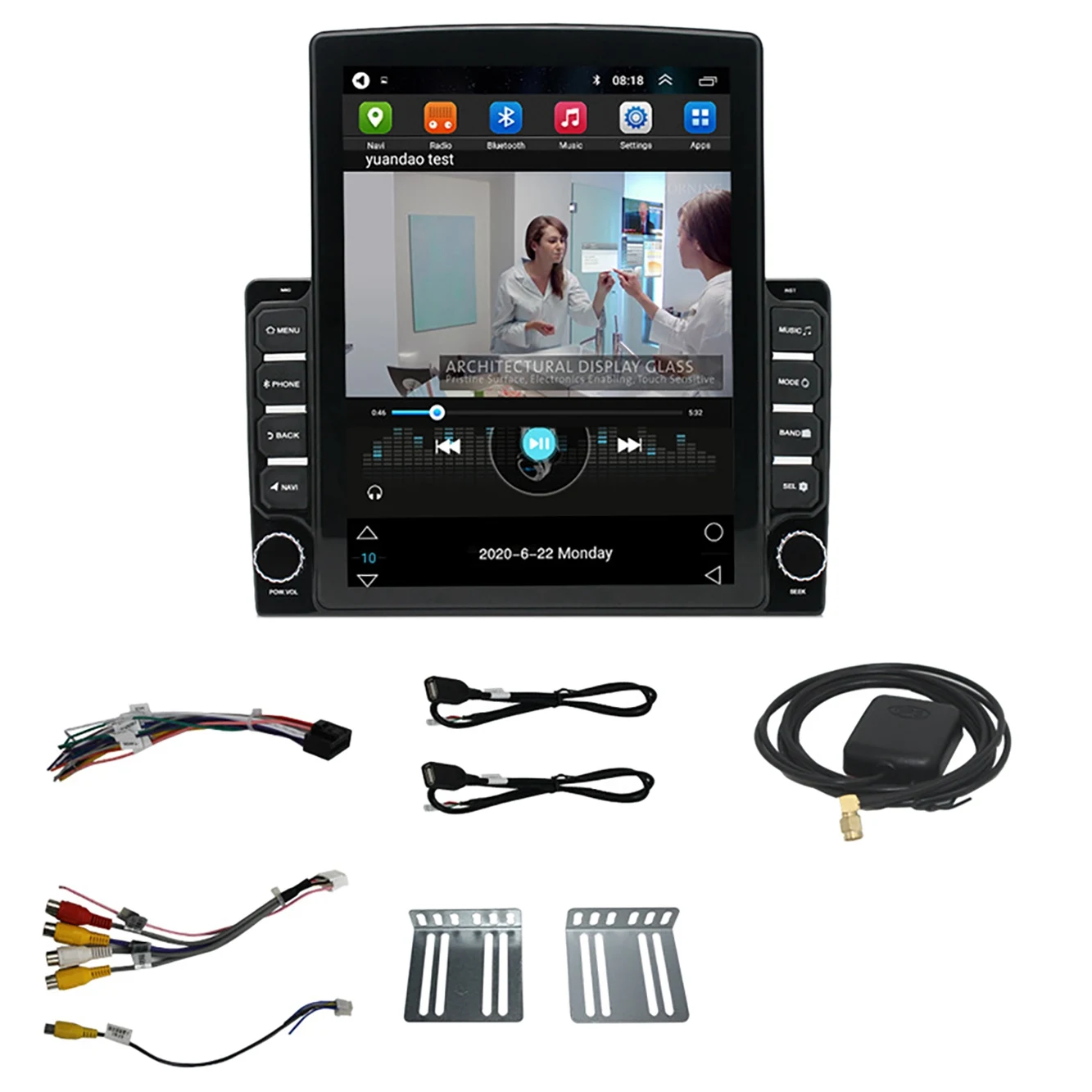 

Автомобильный радиоприемник, 9,7 дюйма, 2Din, Android, 1 Гб + 16 ГБ, GPS, Wi-Fi, для Hyundai, Kia, Toyota