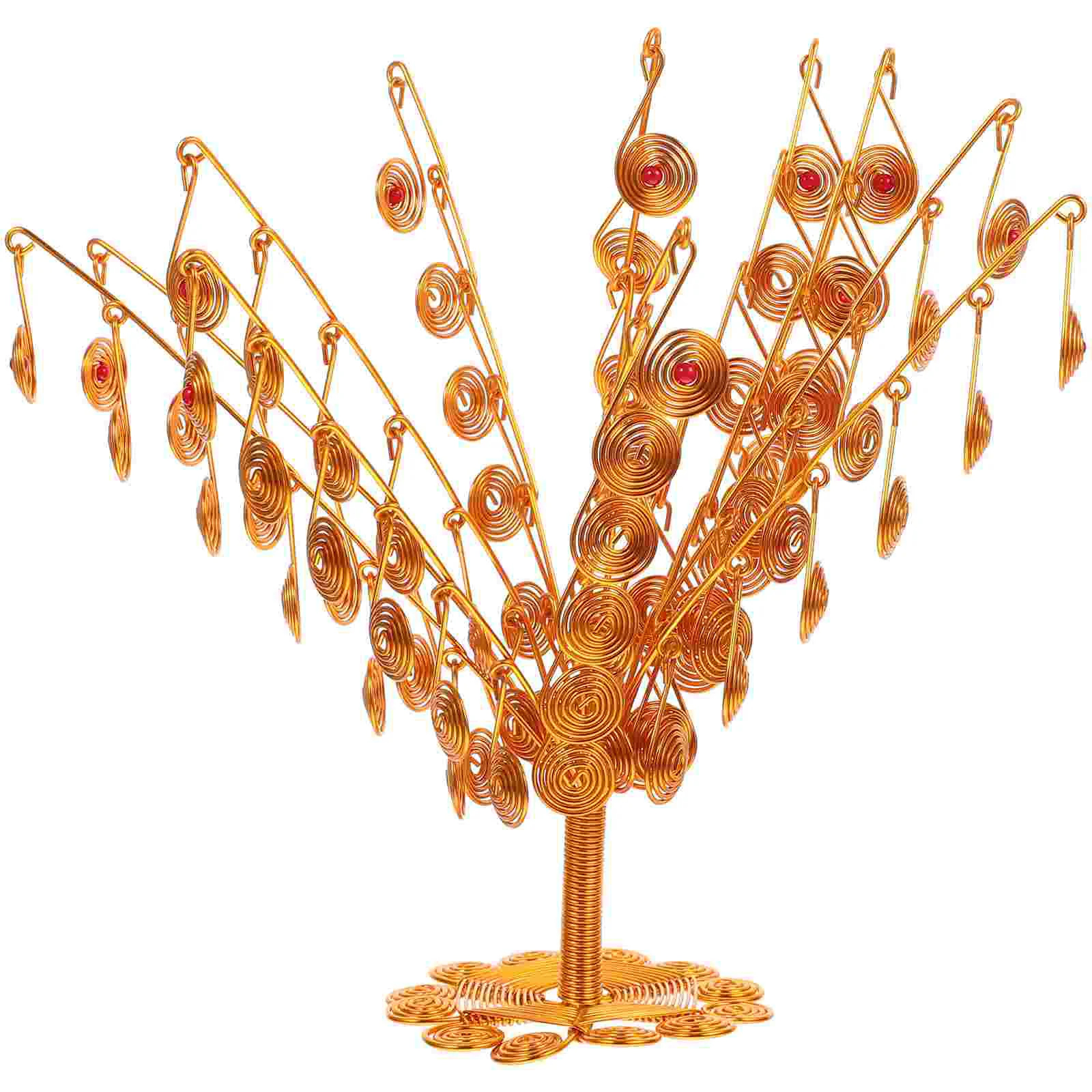 

Aluminium Wire Home Decoration Fortune Tree Metal Tree Desktop Small Decor Festival Tabletop Decor as Gift