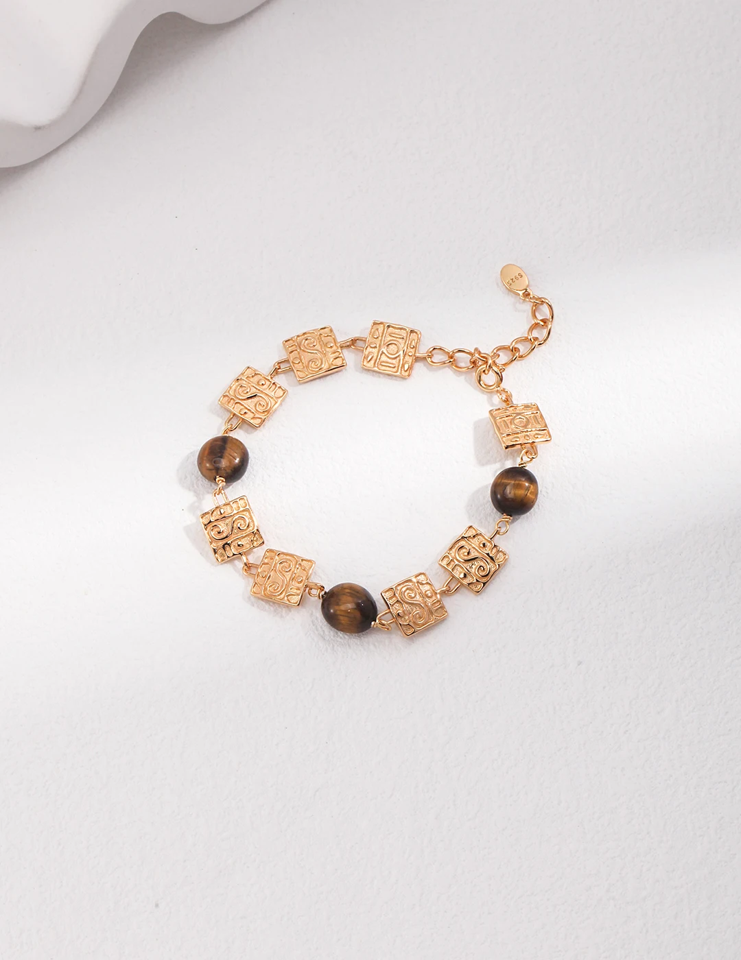 

Sterling Silver Tiger Eye Stone Bracelet