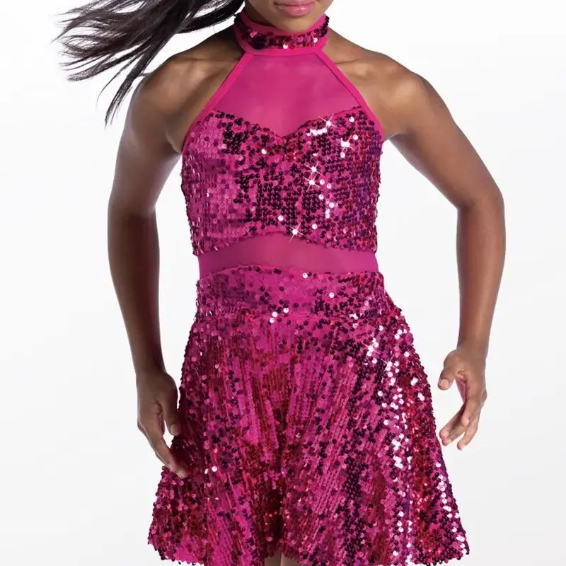 Новый танцевальный костюм профессиональное платье для джазовых танцев