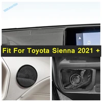 car door audio speaker for toyota sienna 2021 2022 dashboard loudspeaker cover stickers trim silver black interior accessories