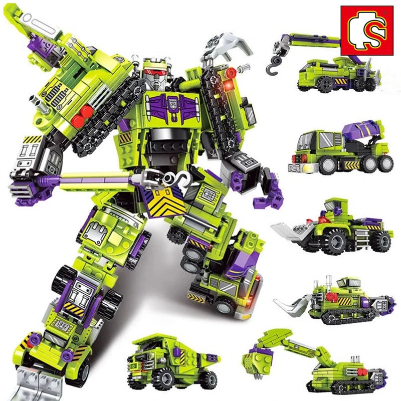Робот-трансформер SEMBO строительный блок Детская модель развивающая игрушка