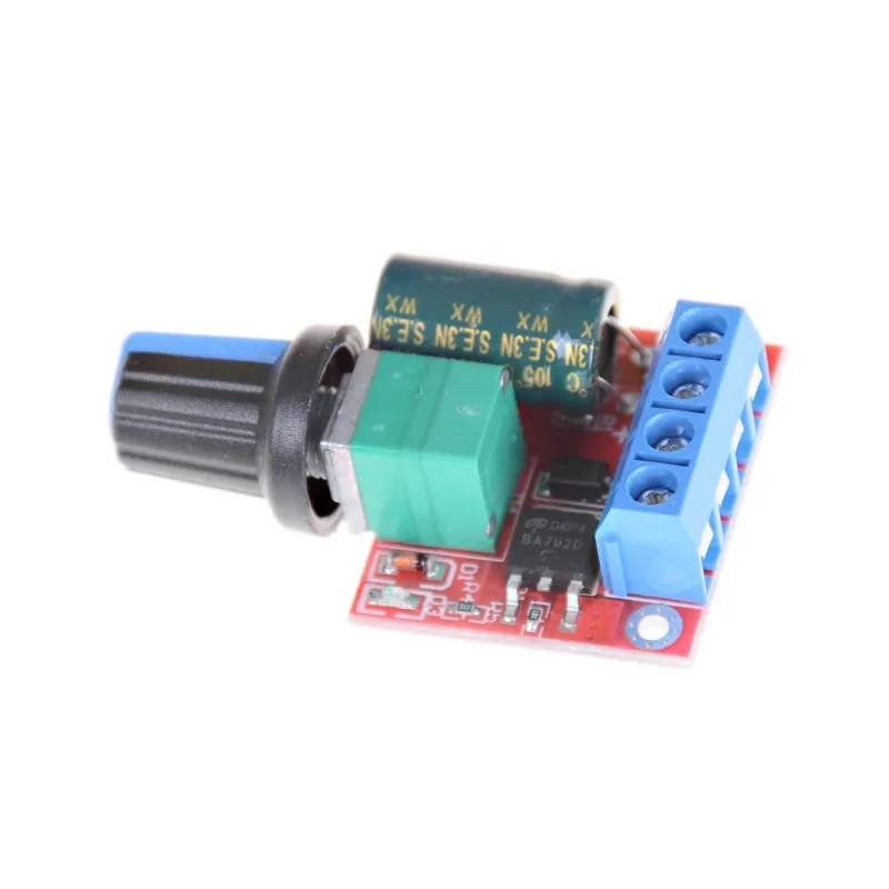 Мини двигатель постоянного тока Φ 5A 4 5 V-35V переключатель управления скоростью
