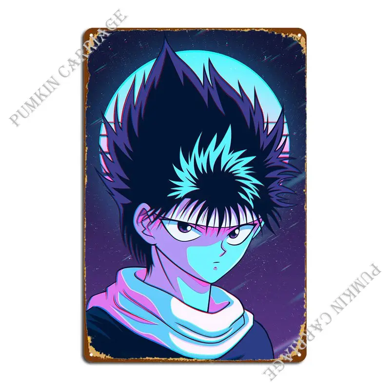 

Hiei Yuyu Cyberetro металлический плакат заржавеет фотография