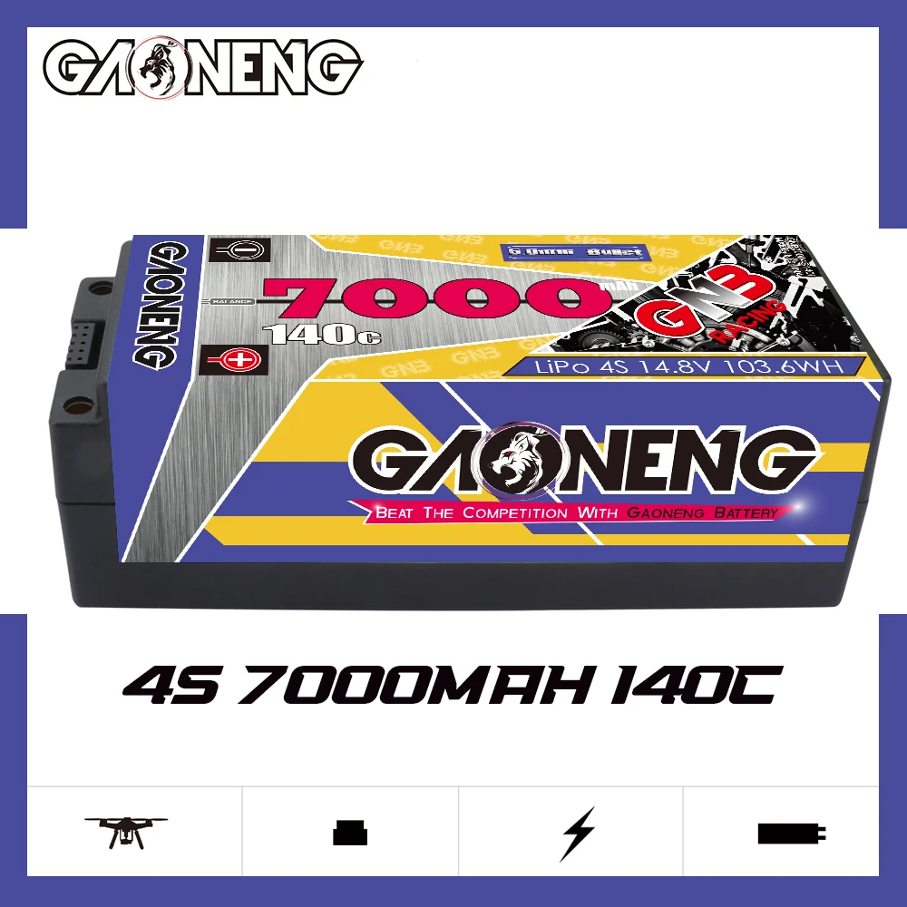 

Литий-полимерный аккумулятор GAONENG GNB 4S1P, 7000 мАч, 14,8 в, 5,0 C, 1/8 мм